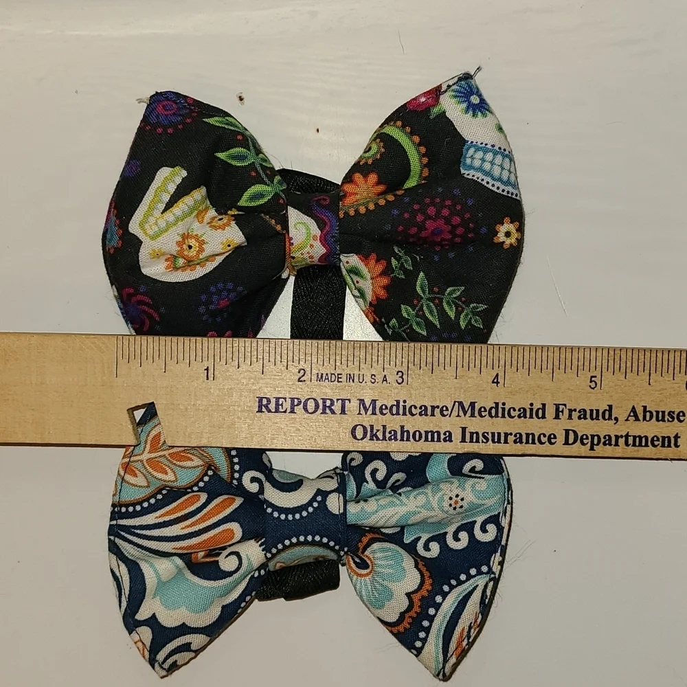 💞HPx3💞2 Handmade Animal Collar Bowties